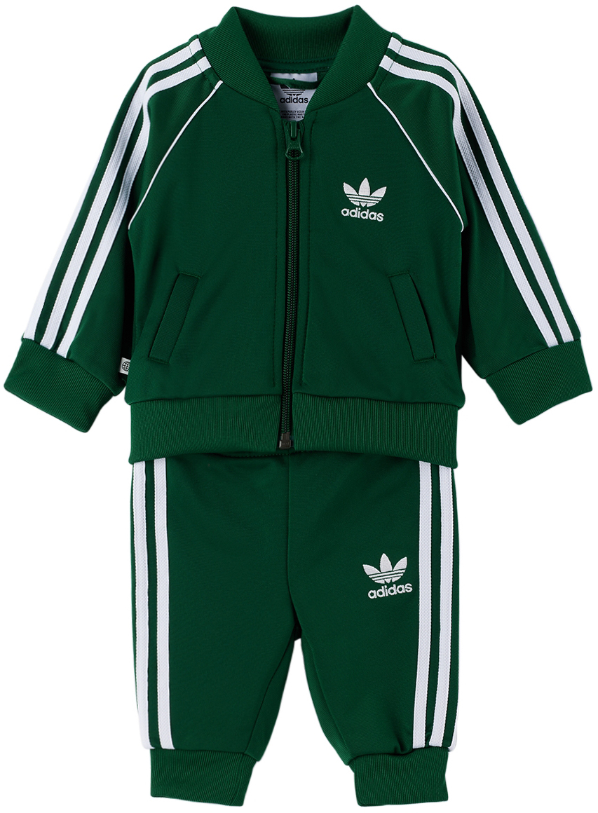 Baby Green Adicolor SST Tracksuit by adidas Kids | SSENSE