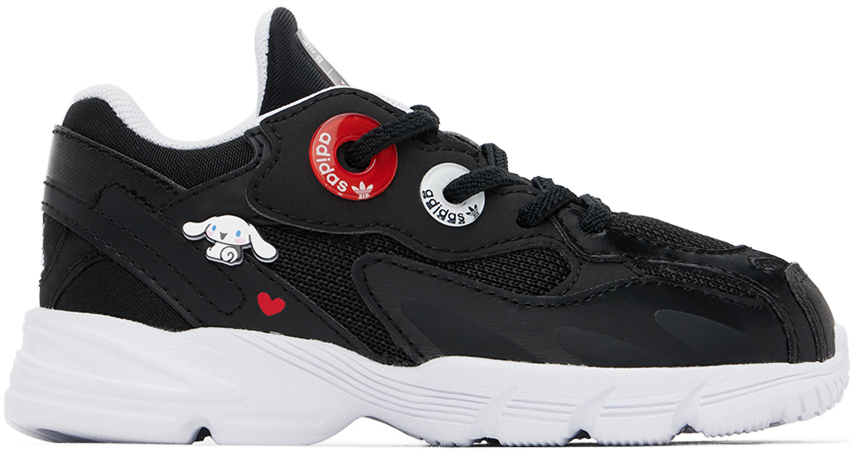 Adidas Originals Baby Black Hello Kitty Astir Trainers In Core Black / Ftwr Wh