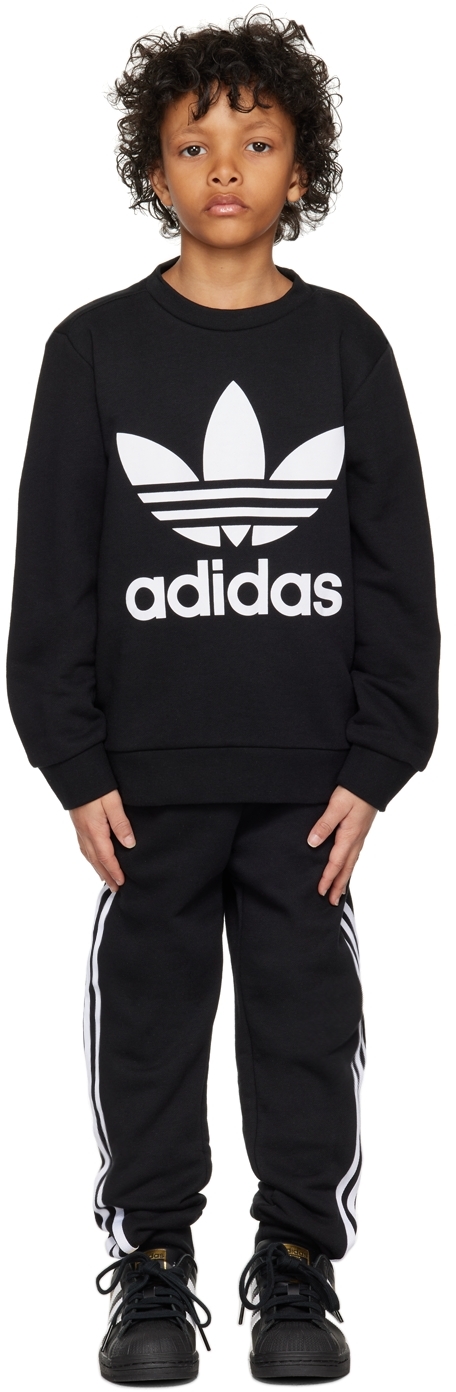 capa Reprimir apagado Adidas Originals Kids Black Adicolor Big Kids Sweatsuit In Black / White |  ModeSens