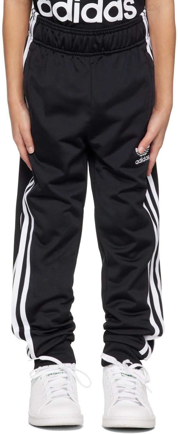 Adidas Originals Kids Black Adicolor Sst Big Kids Track Pants