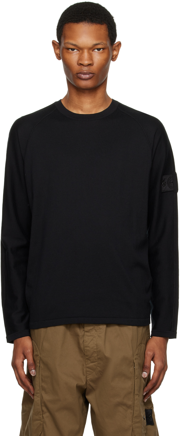 Stone Island Shadow Project Black Patch Sweater