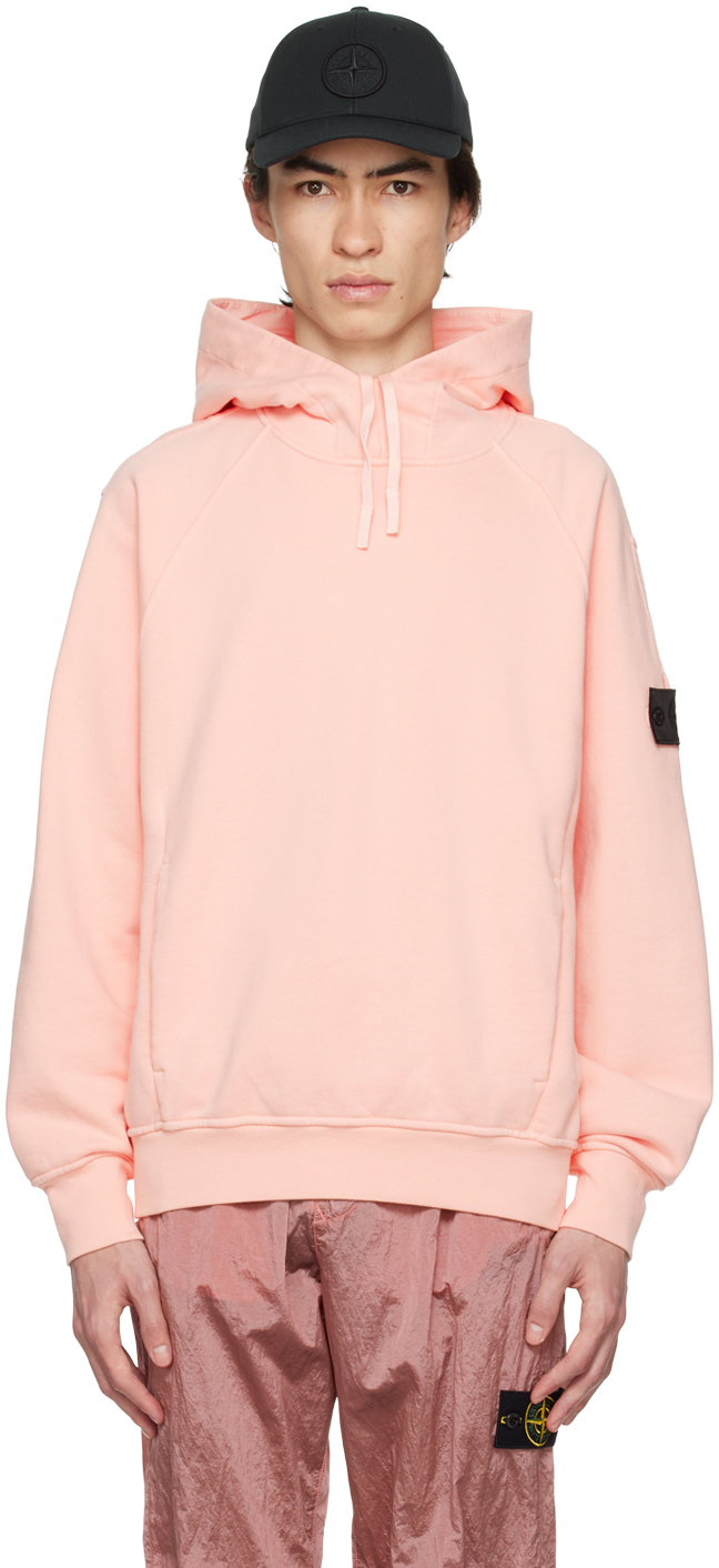 STONE ISLAND SHADOW PROJECT PINK PATCH HOODIE