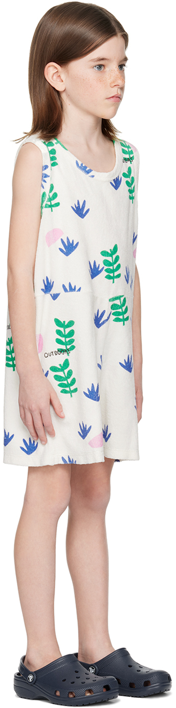Shop Beau Loves Kids White Graphic Romper In Natural Home Grown