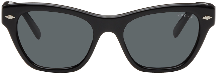 Vogue Eyewear Black Hailey Beiber Edition Cat-eye Sunglasses In W44/87 Black