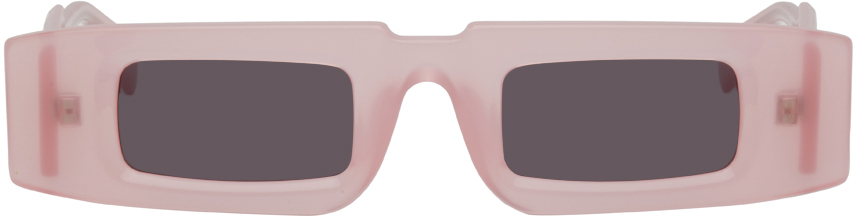 Shop Kuboraum Pink X5 Sunglasses In Pink Lemonade