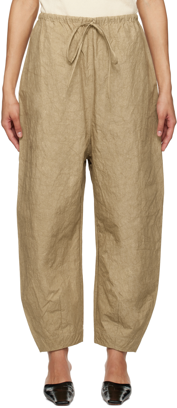 Lauren Manoogian Taupe Wind Trousers In Tp Taupe