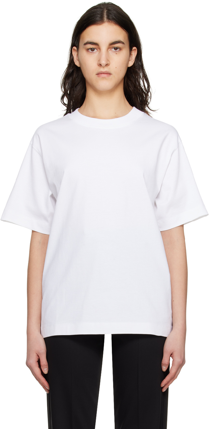 House of Dagmar: White Oversized T-Shirt | SSENSE