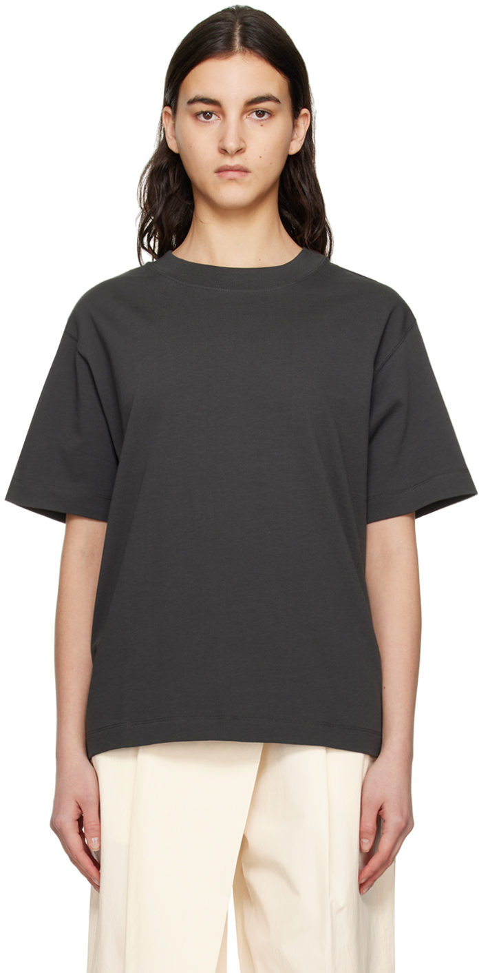 House of Dagmar: Gray Oversized T-Shirt | SSENSE