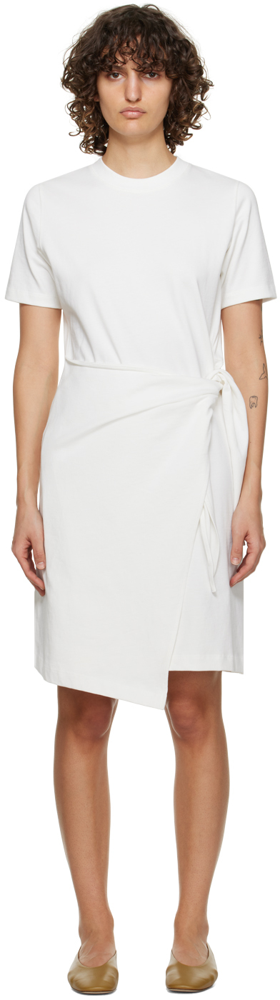 Off-White Side-Tie Minidress by Vince on Sale