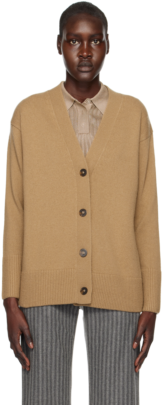 Vince: Brown Weekend Cardigan | SSENSE Canada