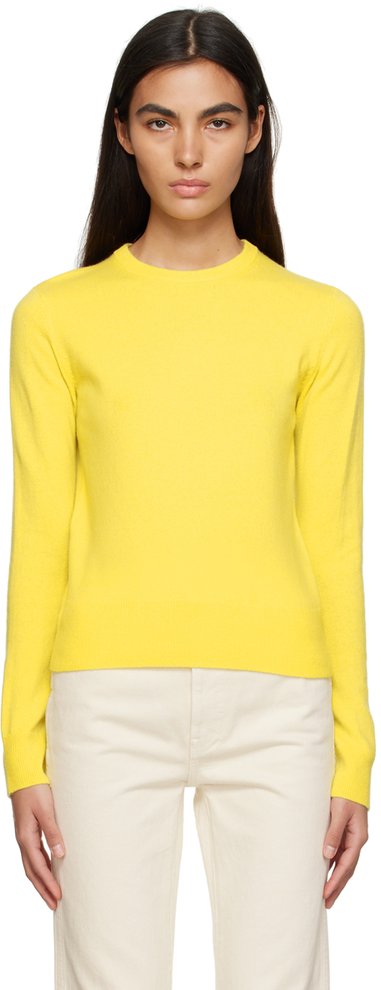 Vince Yellow Classic Sweater In Lemon-711lem