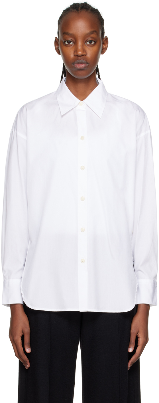Vince: White Convertible Shirt | SSENSE UK