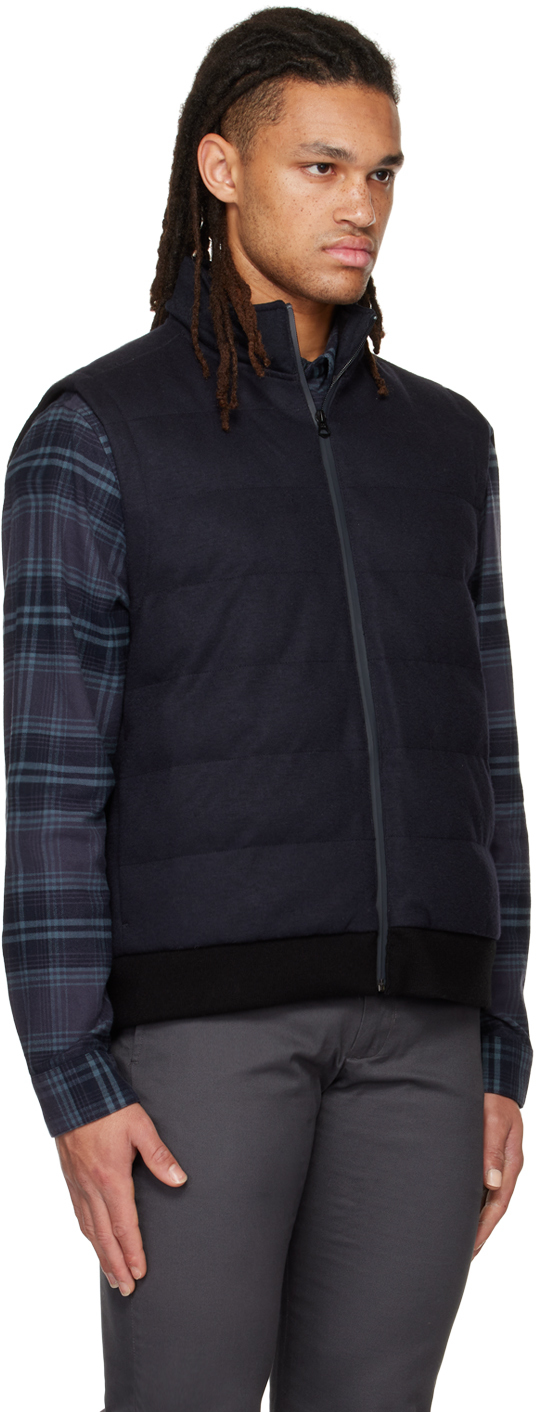 Vince Channel Quilt Vest In Coastal-403cbl