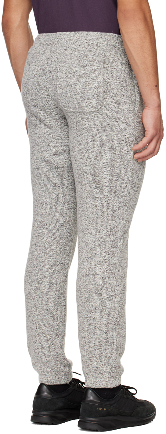 Vince Off-white Marble Lounge Pants In Black/off White-979b
