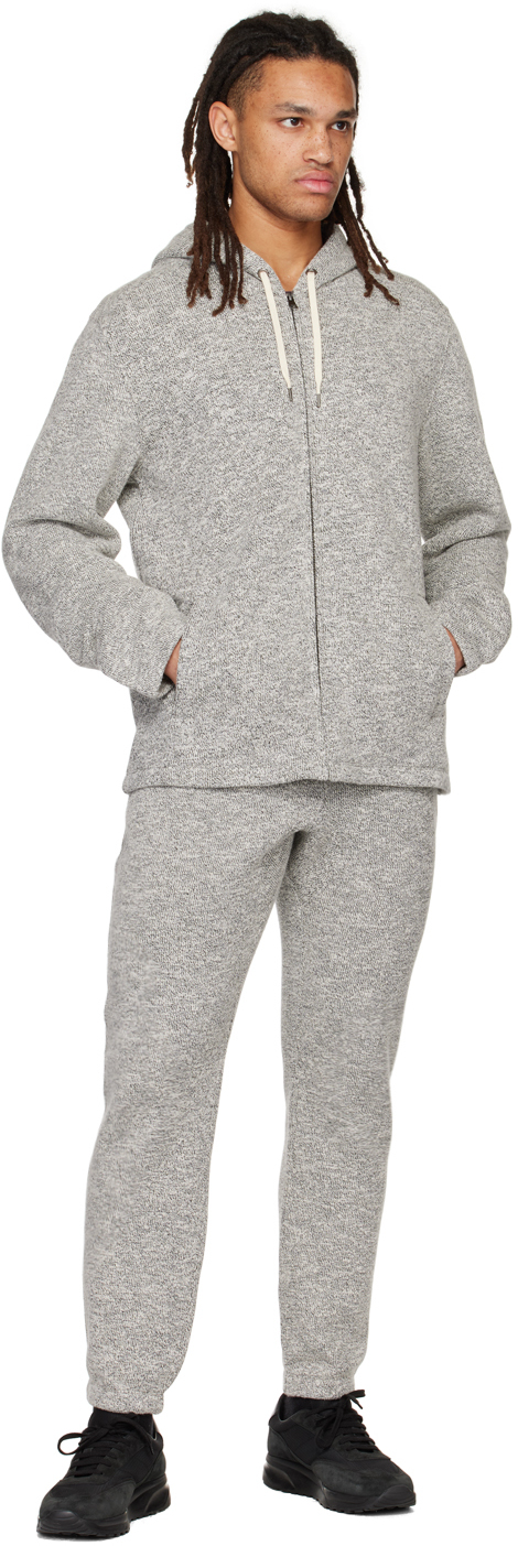 Vince Off-white Marble Lounge Pants In Black/off White-979b