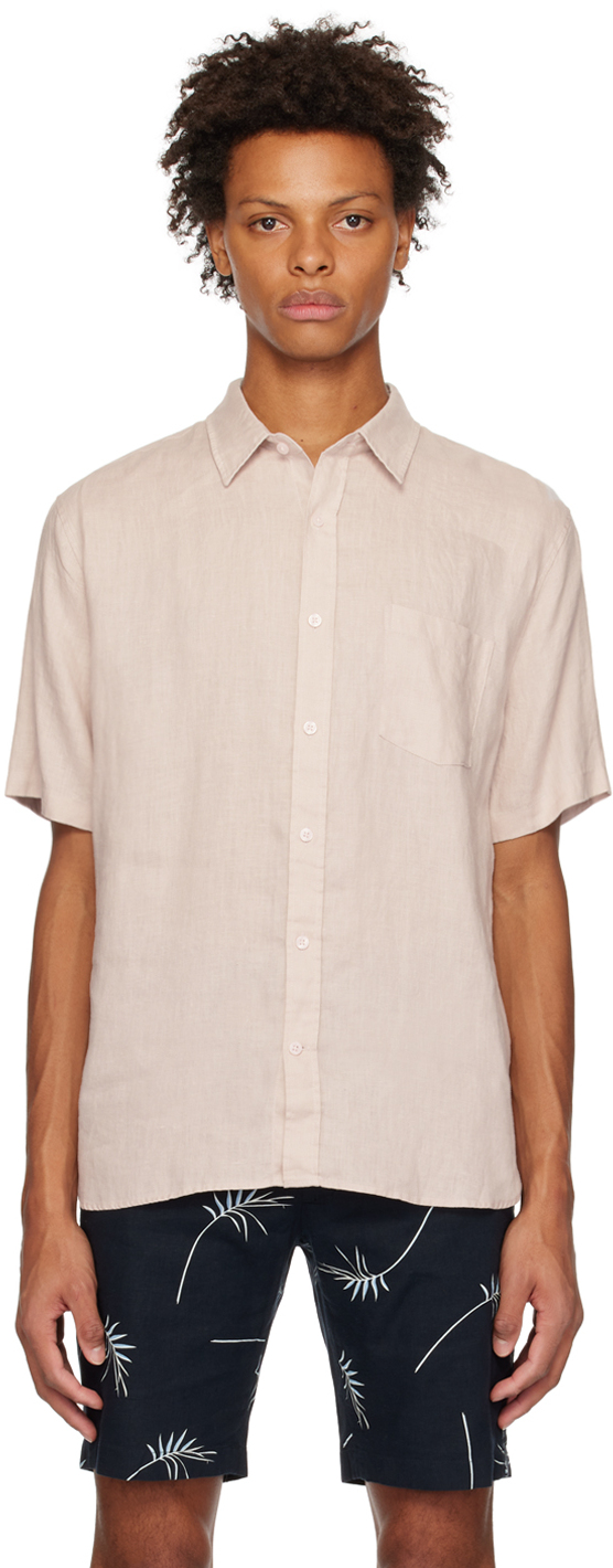 Vince Pink Pocket Shirt In Rosewater-690rsw