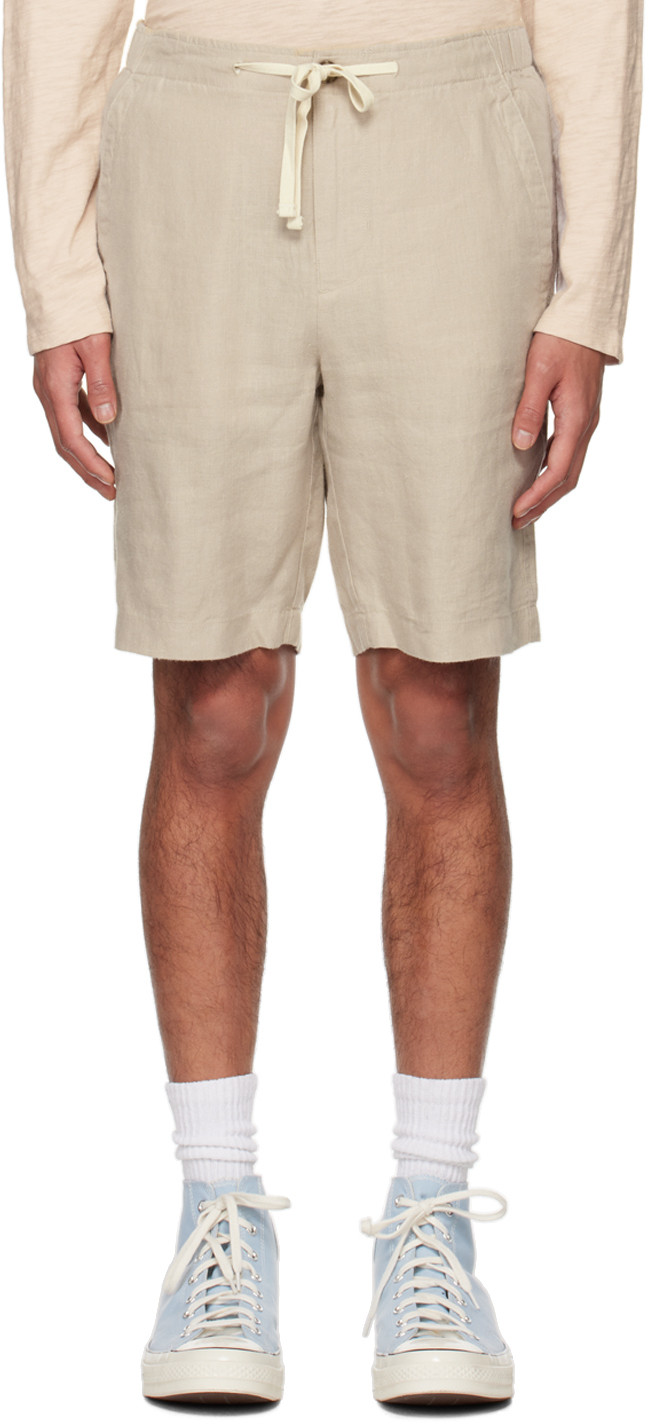 Vince: Taupe Lightweight Shorts | SSENSE