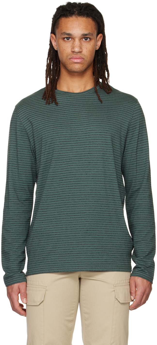 Green Stripe Long Sleeve T-Shirt