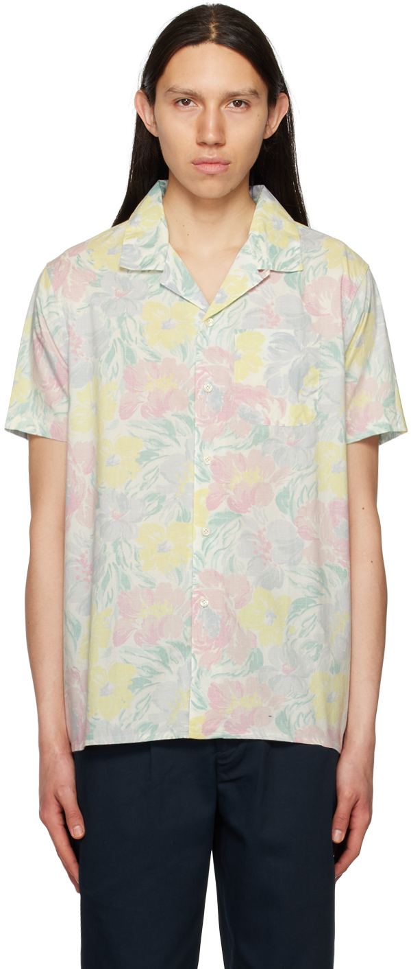 Noah Multicolor Reverse Print Shirt In Floral Print