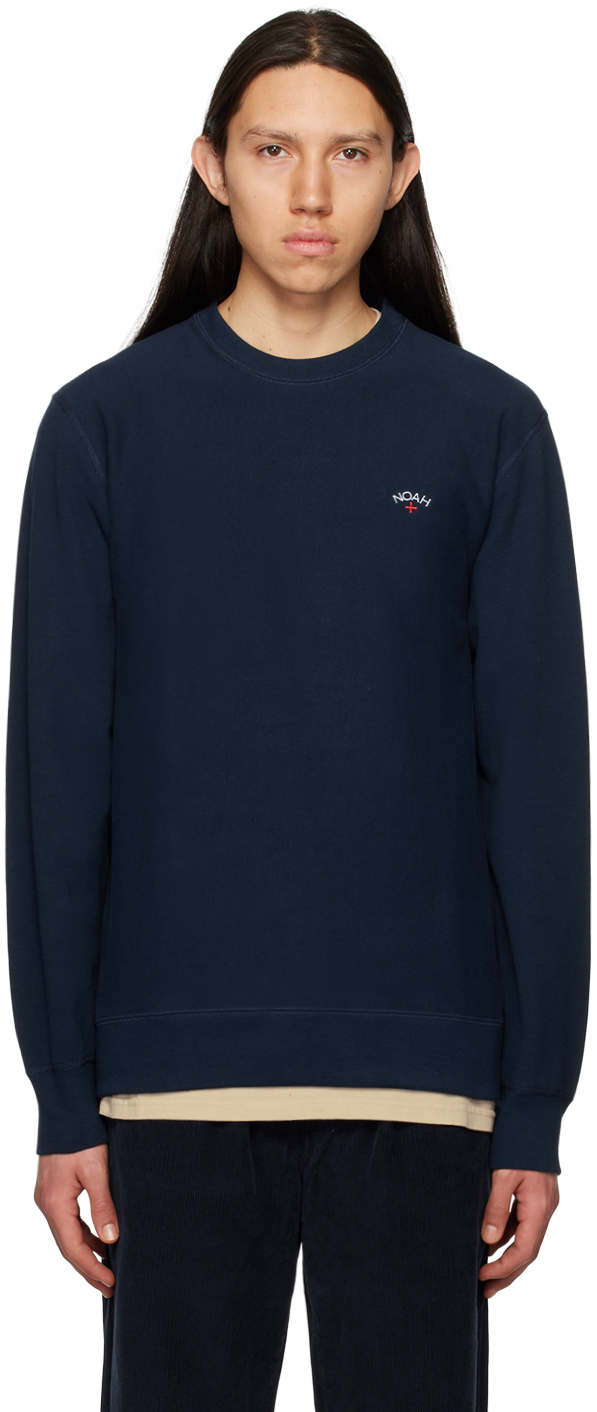 Noah: Navy Core Sweatshirt | SSENSE
