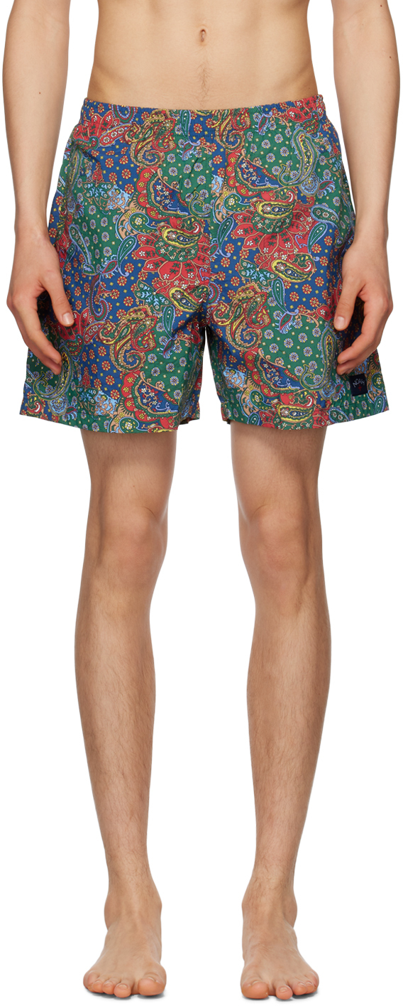 人気色 NOAH Crazy Paisley Swim Trunk noah nyc | southbayplanning.com