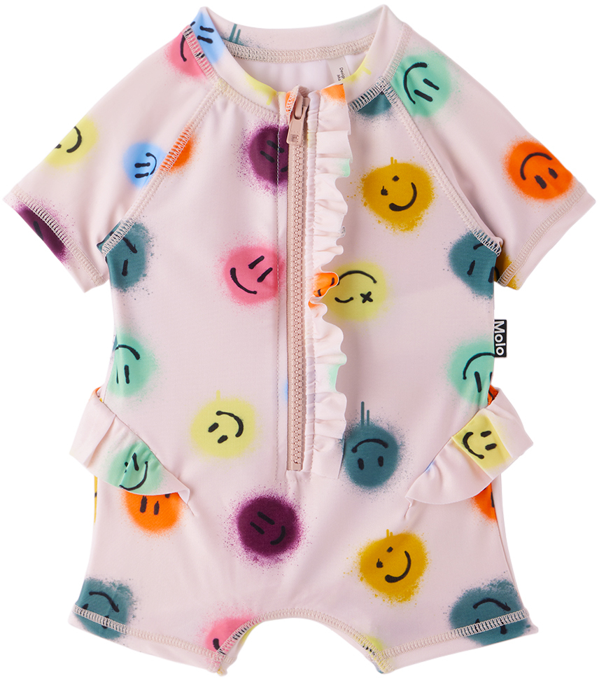 Molo Baby Pink Nolu One-Piece Swimsuit