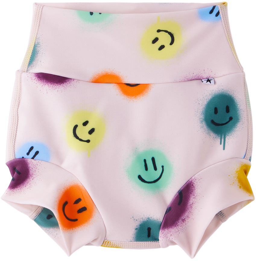 Baby Pink Nick Swim Briefs by Molo on Sale