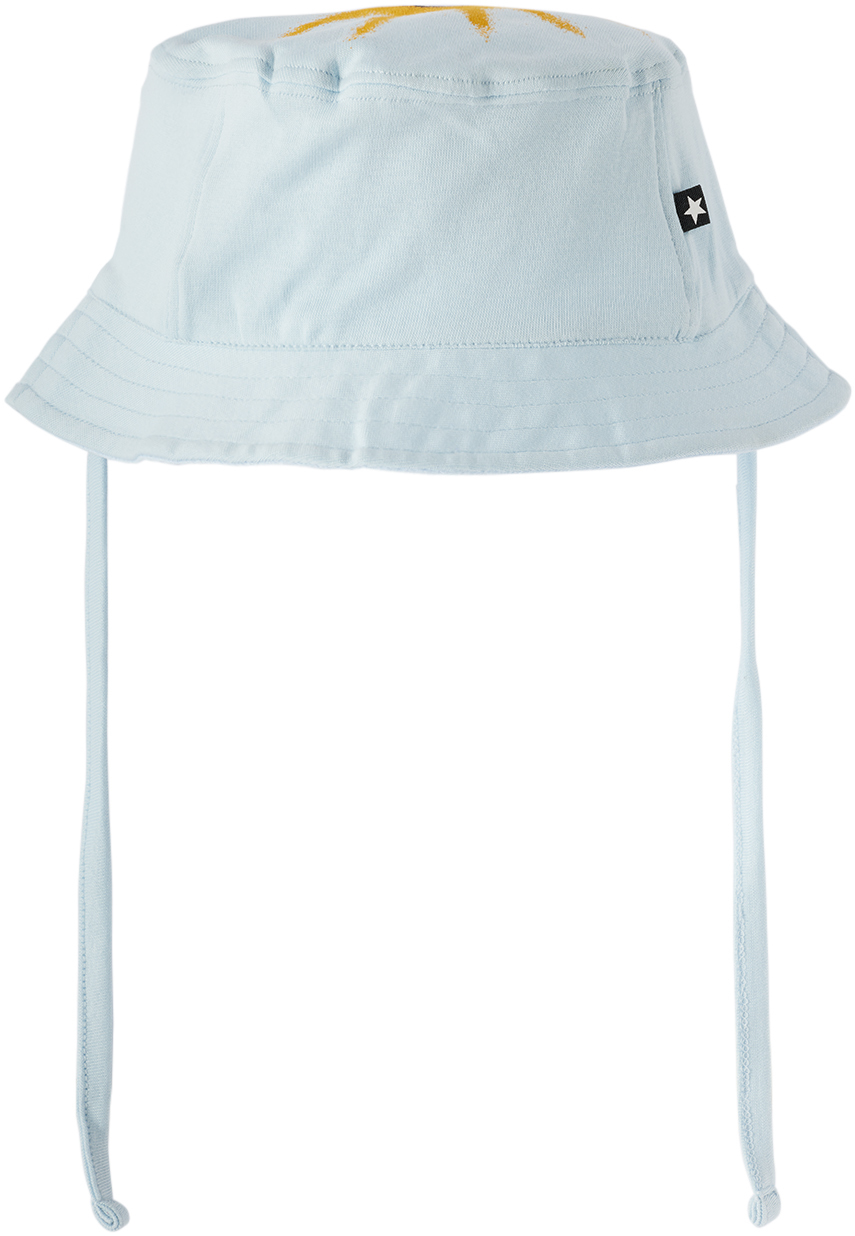 Molo Baby Blue Nomly Bucket Hat In 8068 Iced Blue