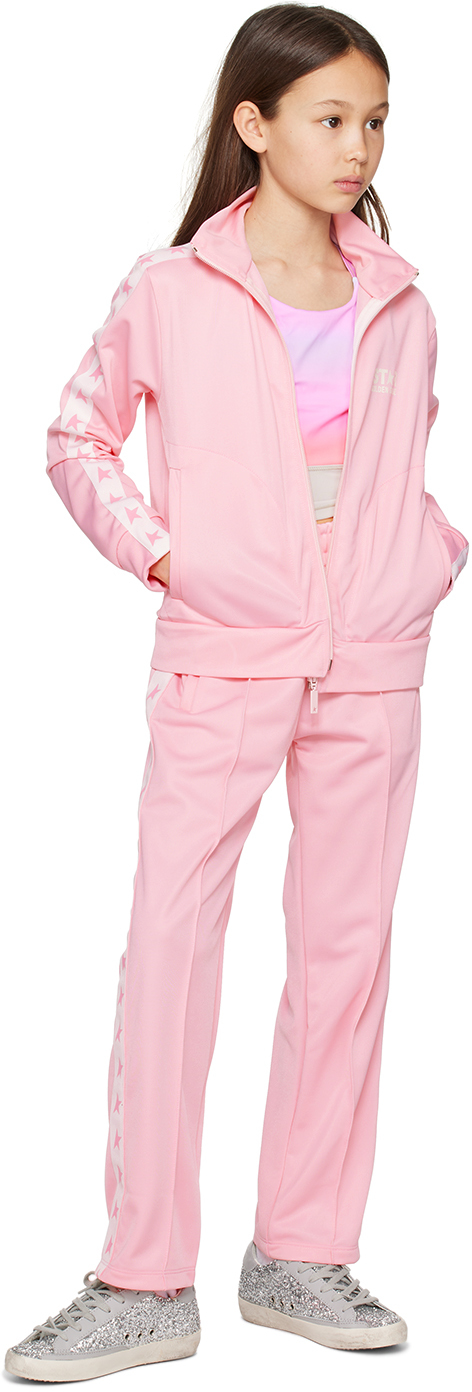 Molo Kids Pink Olivia Tank Top In 6762 Misty Stripe