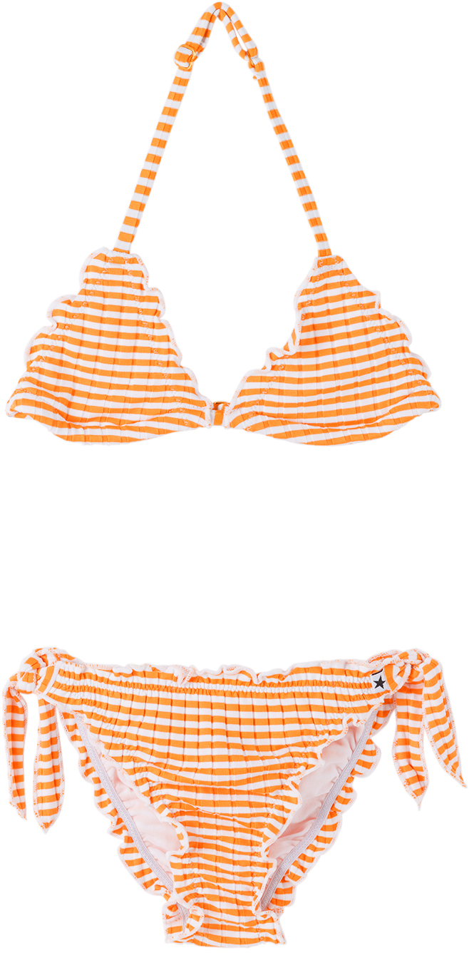 Molo Kids Orange & White Neola Bikini