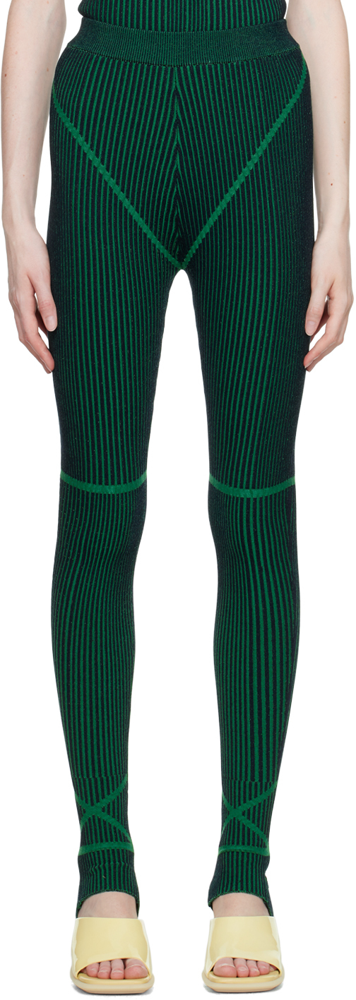 Givenchy - Green Jersey Logo Leggings