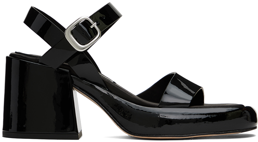 Shop Miista Black Beverly Heeled Sandals