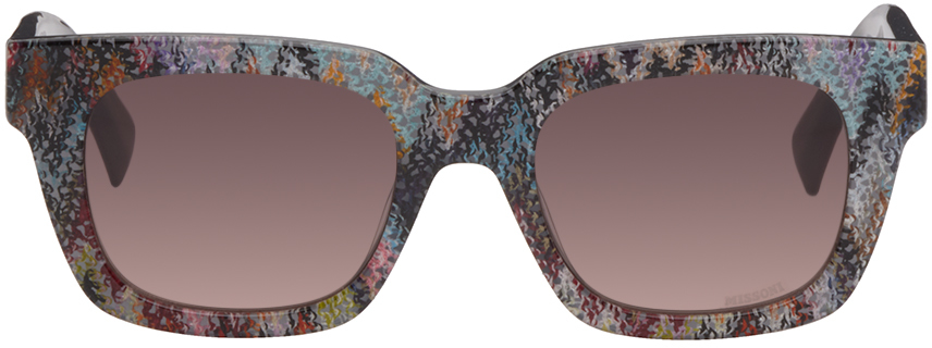 Multicolor Square Sunglasses