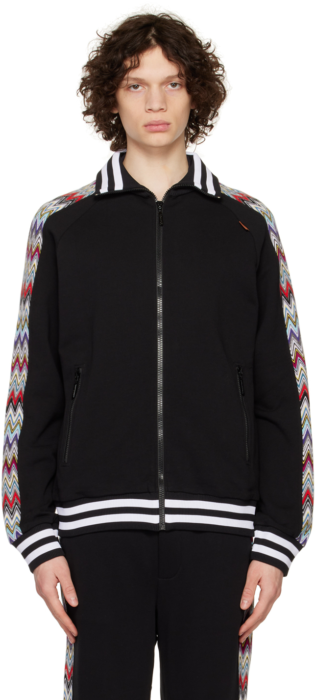 【関税込み】Missoni ブラック グラフィック スウェットシャツ Missoniのブラック グラフィック スウェットシャツがセール中