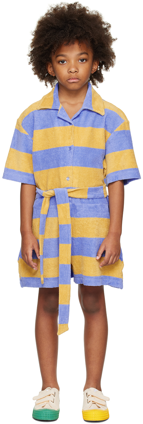 Yellow and blue striped hot sale jumpsuit