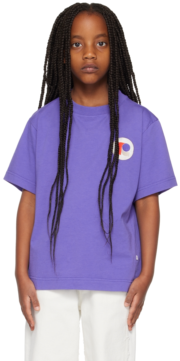 Repose Ams Kids Purple Patch T-shirt In Power Purple
