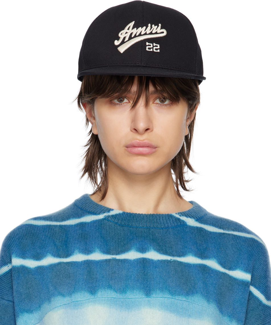 AMIRI Black 'Amiri 22' Fitted Cap Amiri
