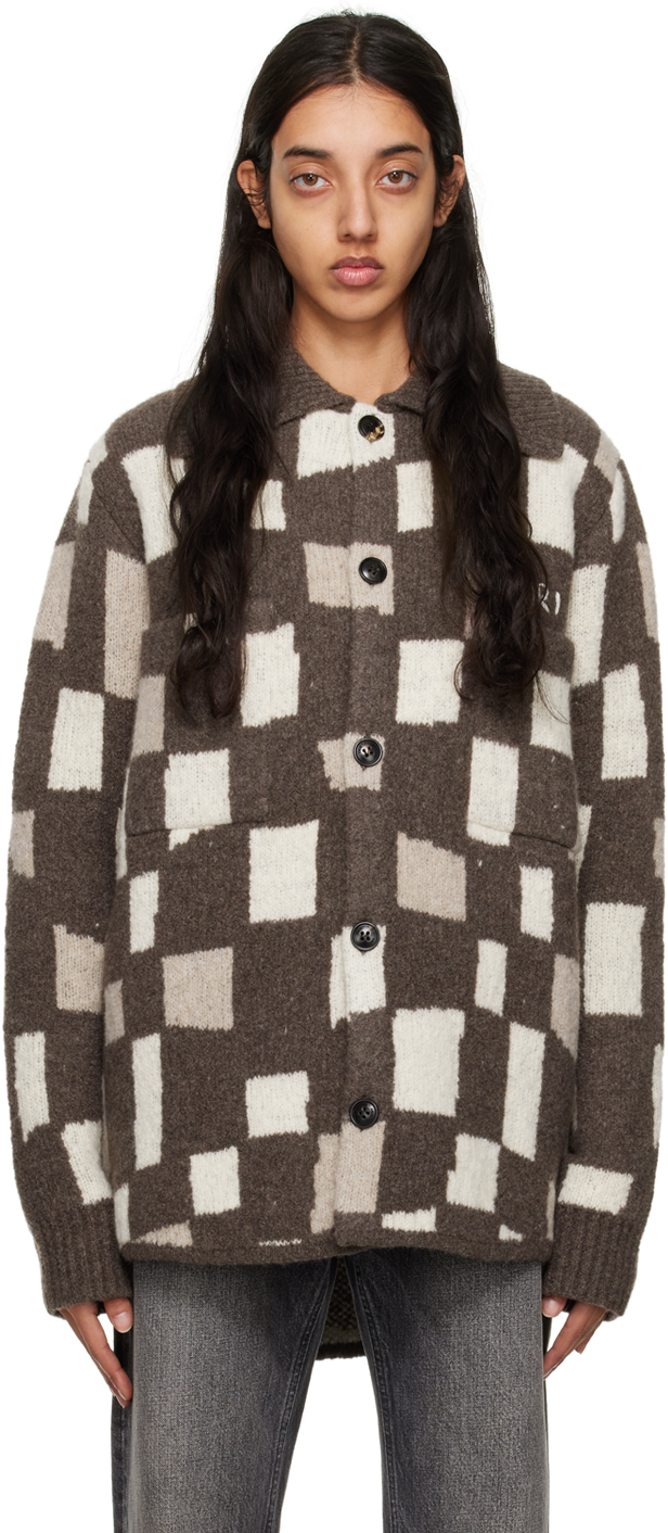 AMIRI Brown Checkered Jacket