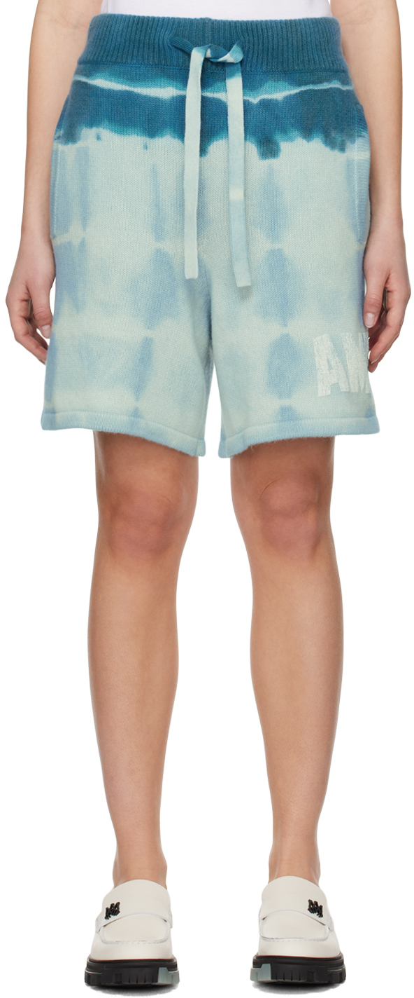 Amiri Blue Tie-dye Shorts