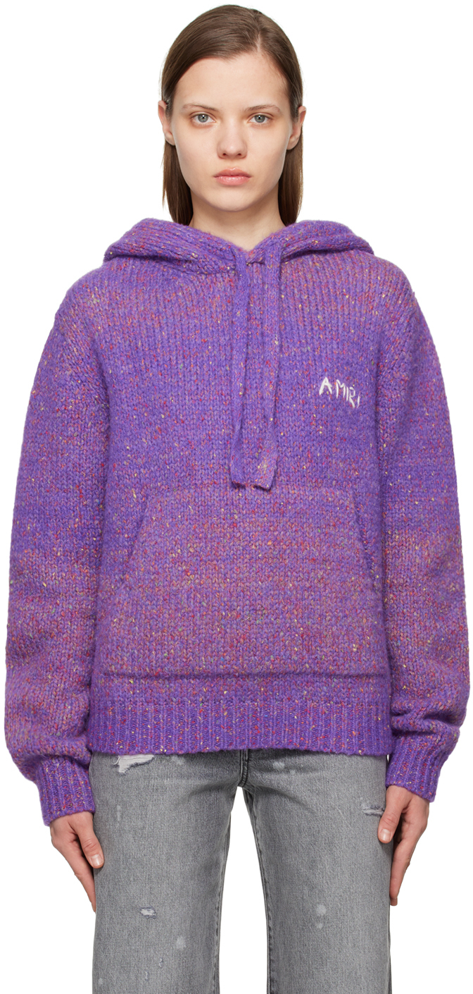 AMIRI: Purple Space Dye Hoodie | SSENSE Canada