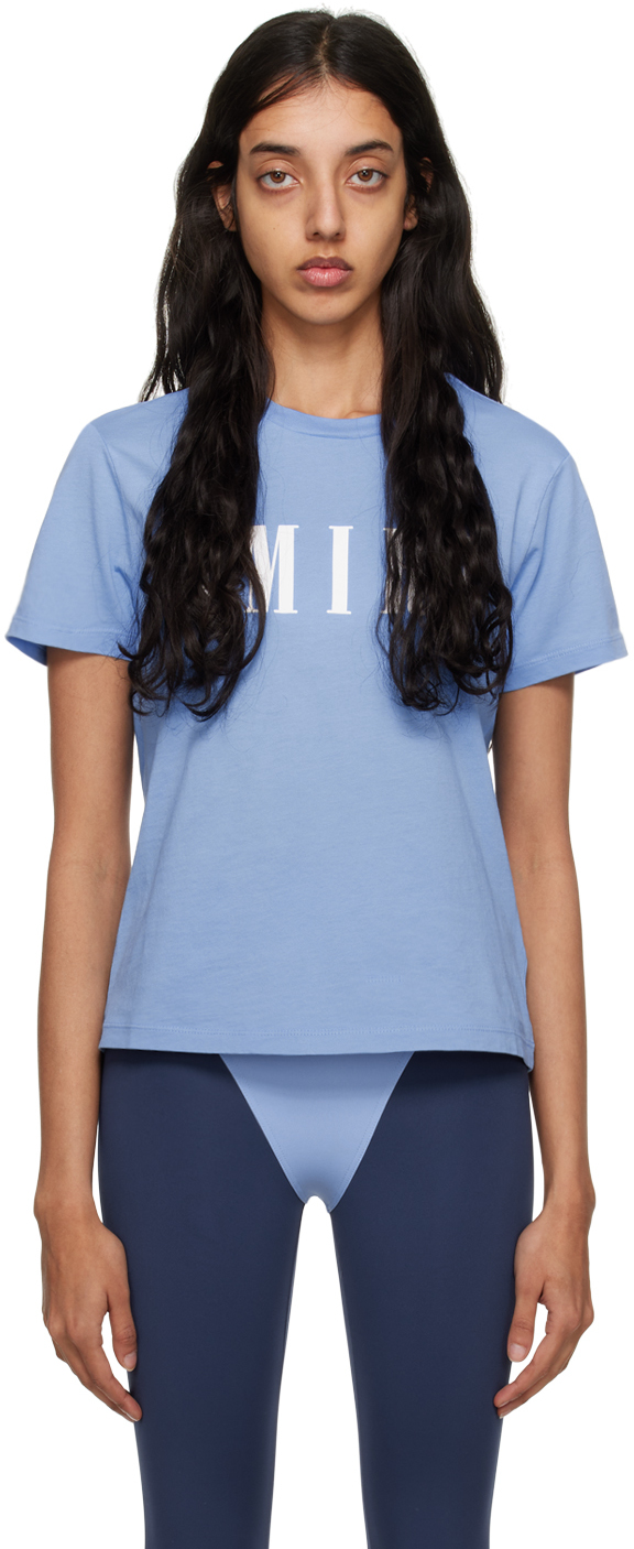 AMIRI: Blue Core T-Shirt | SSENSE Canada