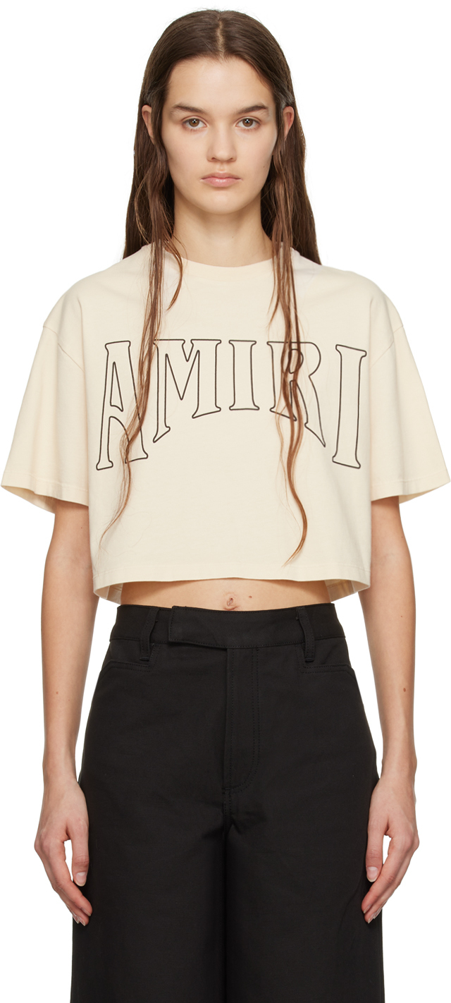 AMIRI: Off-White Sun T-Shirt | SSENSE Canada