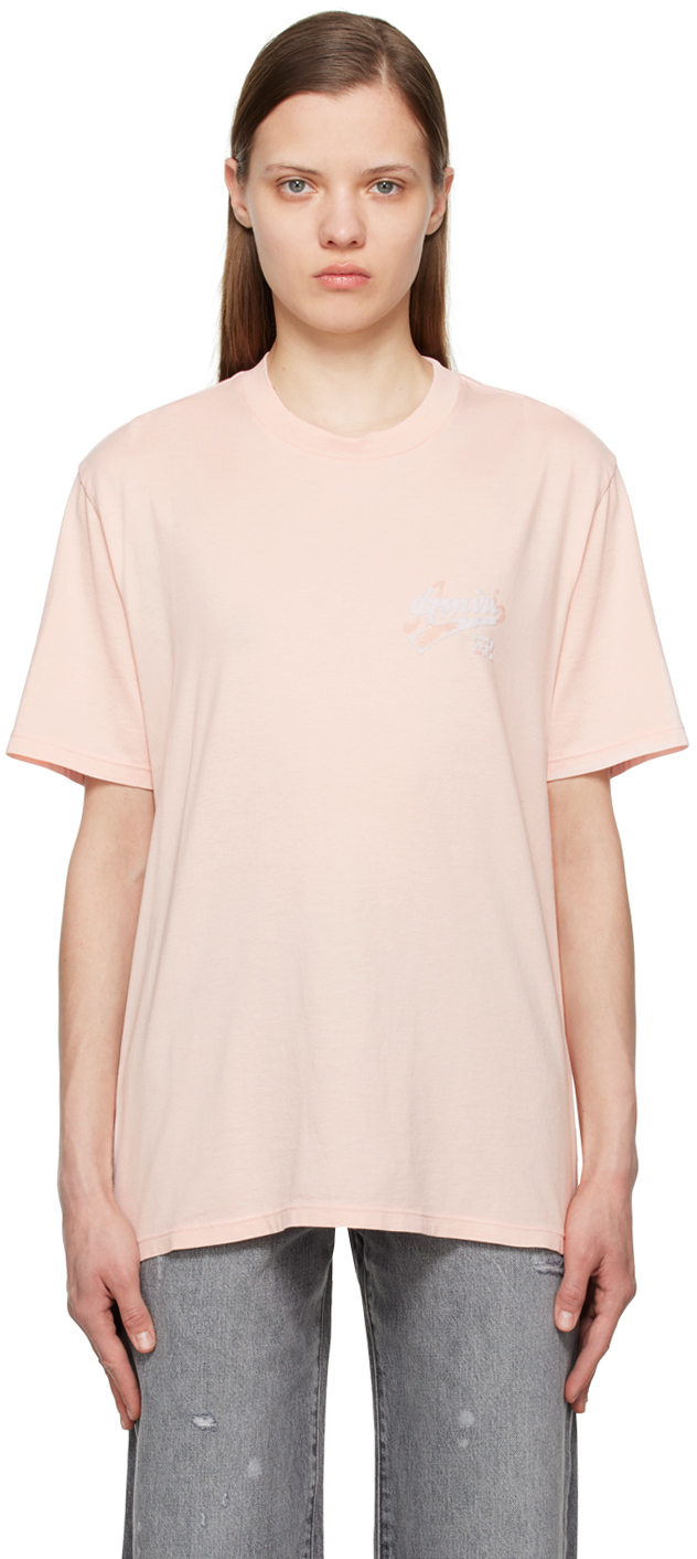 AMIRI Pink Flocked T-Shirt