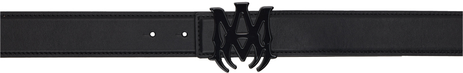 AMIRI Black 'MA' Belt