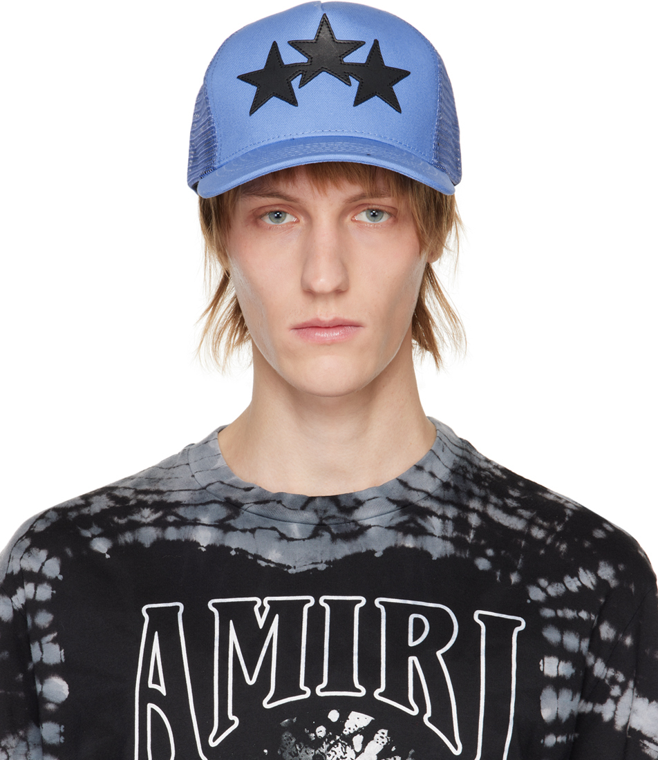 AMIRI BLUE EMBROIDERED CAP