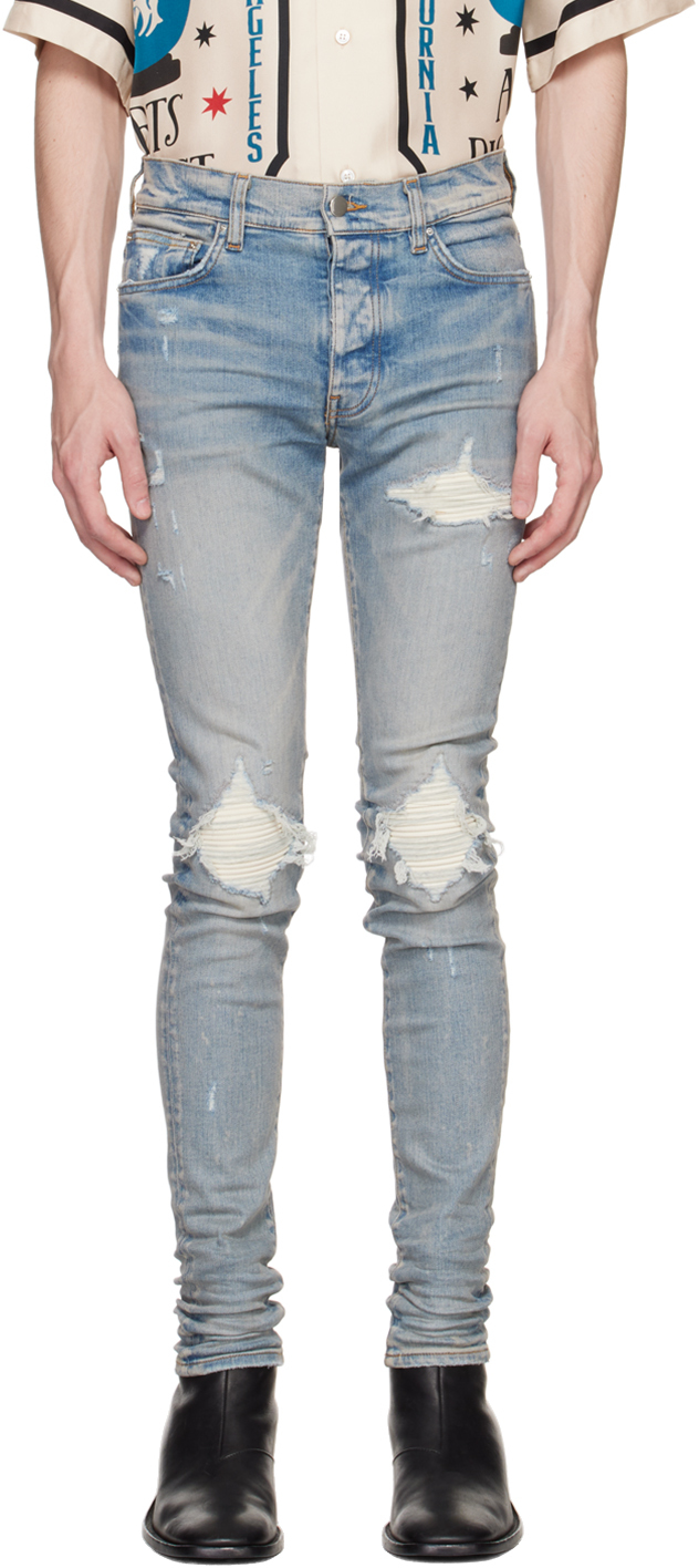 Amiri Blue Mx1 Jeans In Clay Indigo-12 oz It