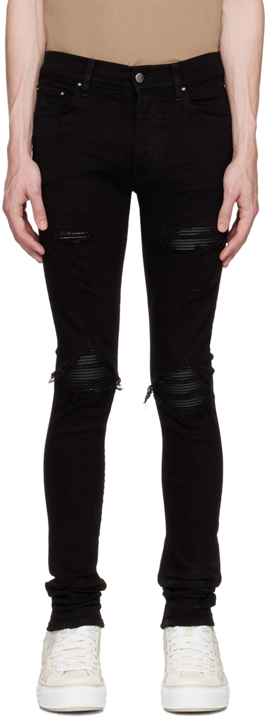 Amiri Black Mx1 Jeans In Black-12 oz Italian