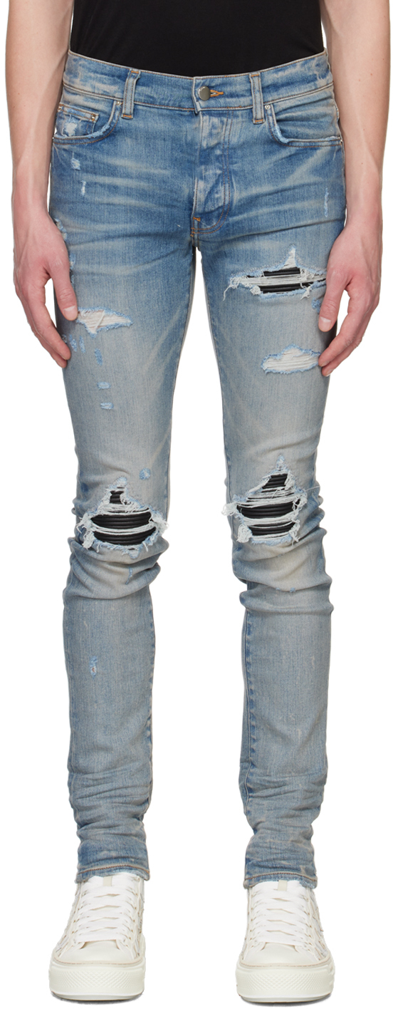Amiri Indigo Mx1 Jeans In Clay Indigo