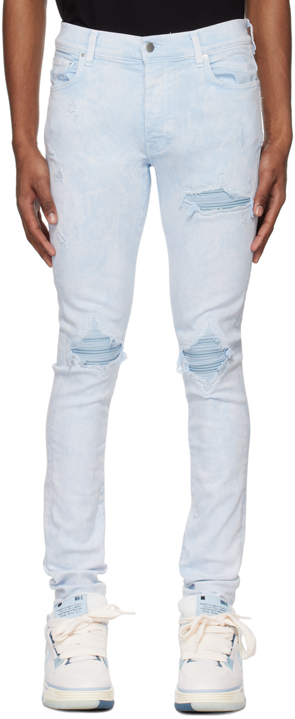 AMIRI: Blue Mineral Wash MX1 Jeans | SSENSE Canada