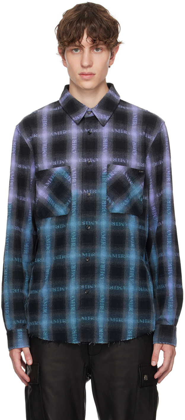 AMIRI Purple Check Shirt